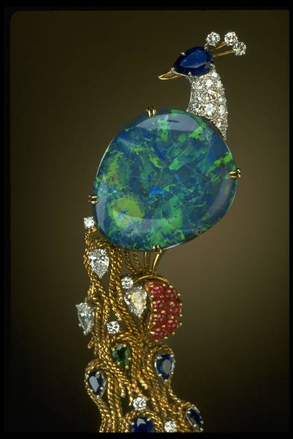 Opal Peacock Brooch Harry Winston 1977